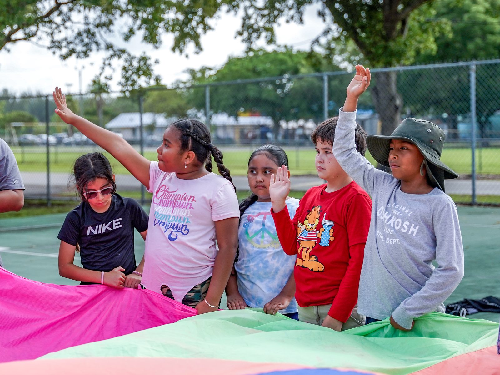 Students at La Salle Educational Center, Florida